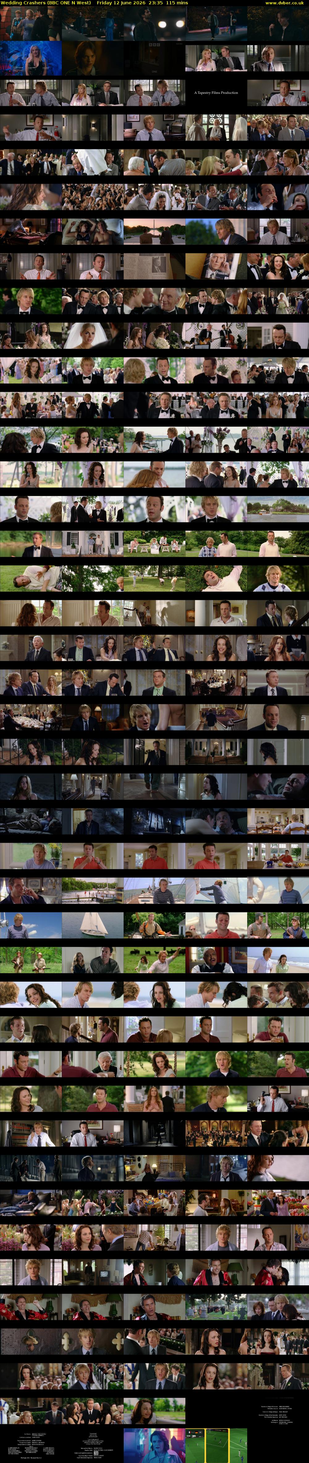 Wedding Crashers (BBC ONE N West) Friday 12 June 2026 23:35 - 01:30