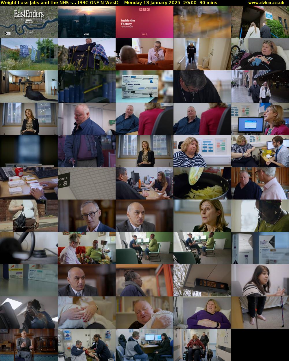 Weight Loss Jabs and the NHS -... (BBC ONE N West) Monday 13 January 2025 20:00 - 20:30