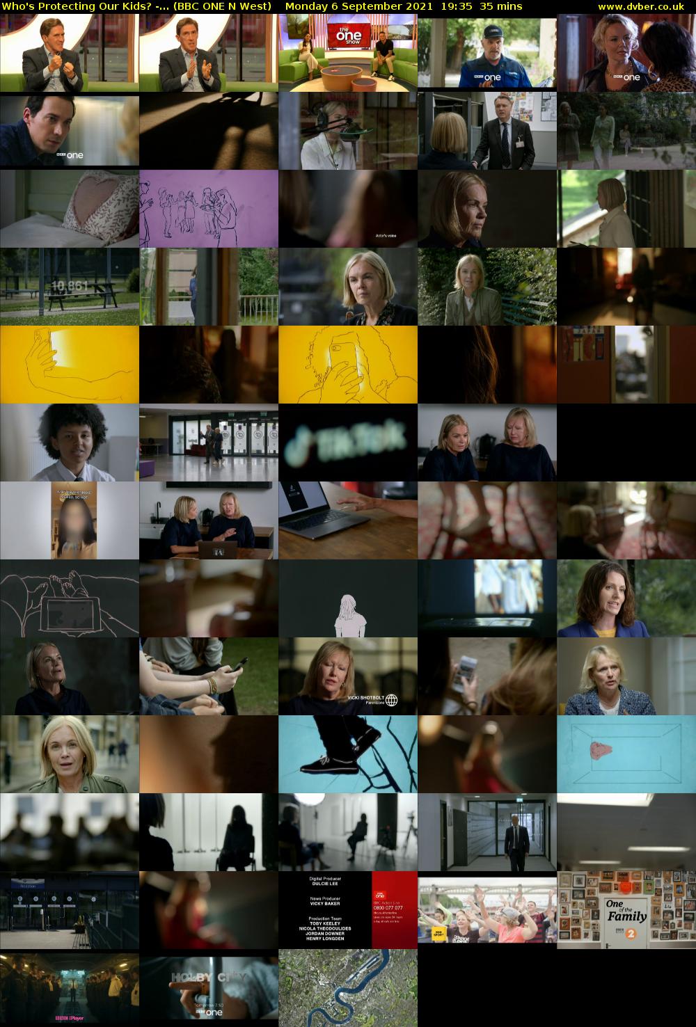 Who's Protecting Our Kids? -... (BBC ONE N West) Monday 6 September 2021 19:35 - 20:10