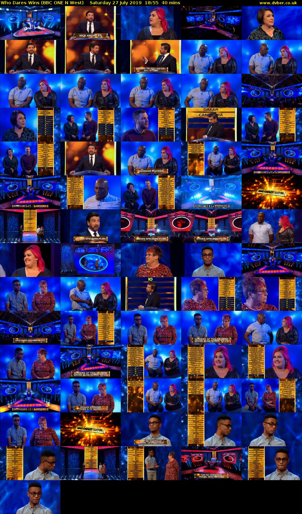Who Dares Wins (BBC ONE N West) Saturday 27 July 2019 18:55 - 19:35