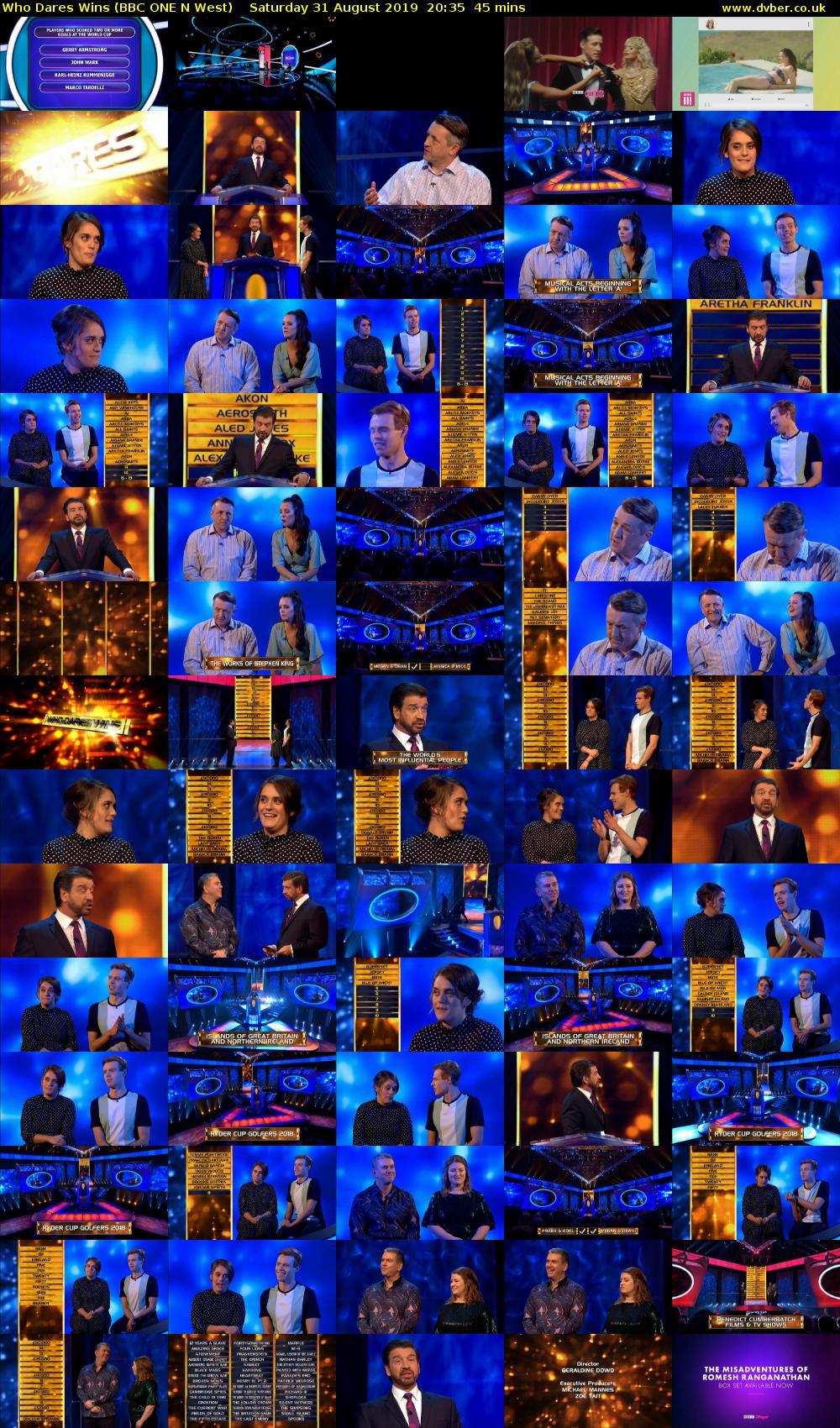 Who Dares Wins (BBC ONE N West) Saturday 31 August 2019 20:35 - 21:20
