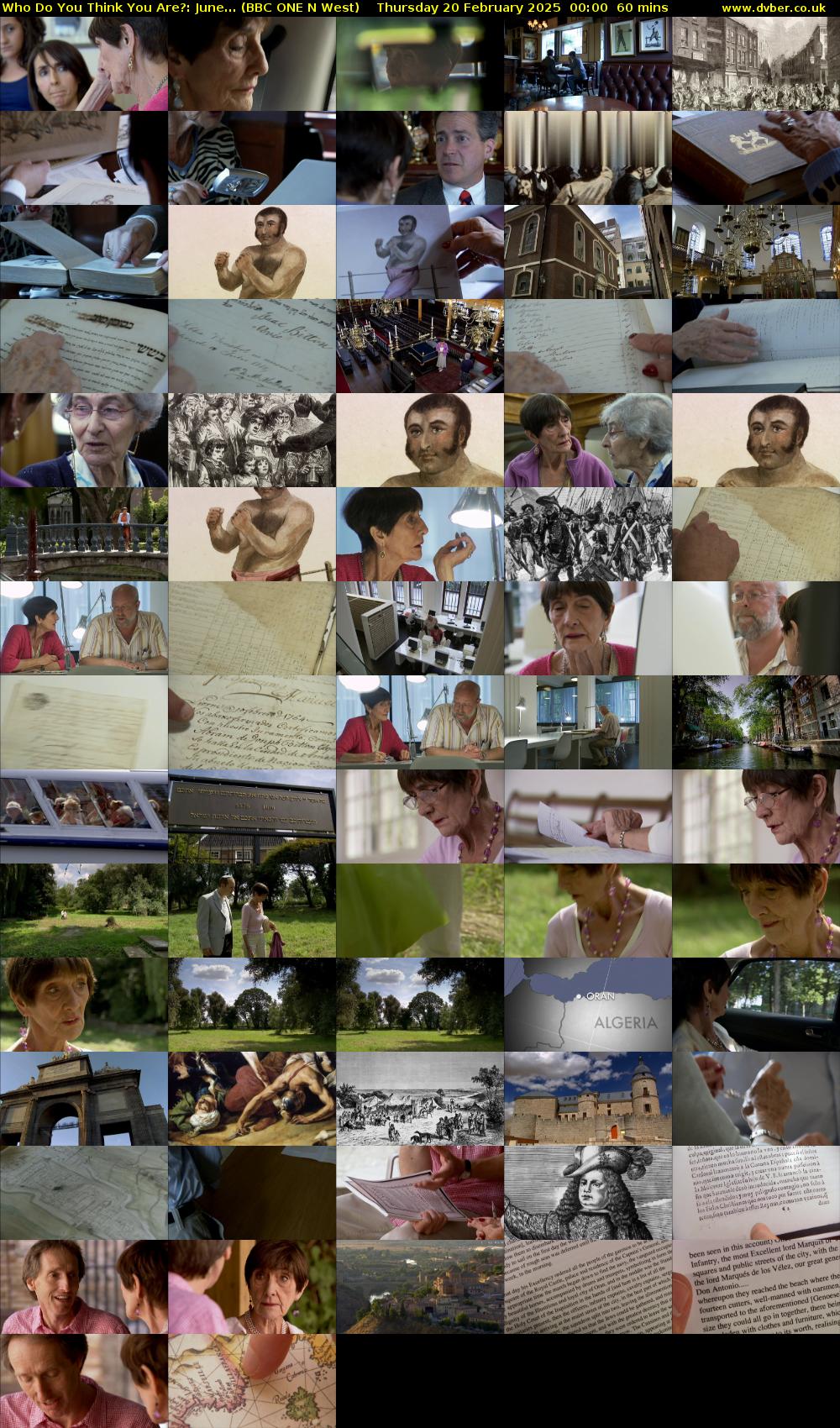 Who Do You Think You Are?: June... (BBC ONE N West) Thursday 20 February 2025 00:00 - 01:00