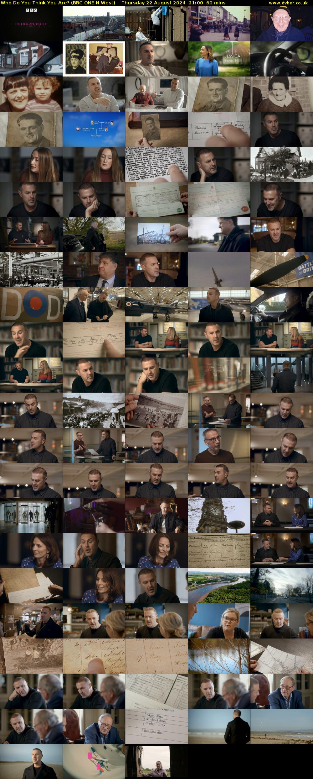 Who Do You Think You Are? (BBC ONE N West) Thursday 22 August 2024 21:00 - 22:00