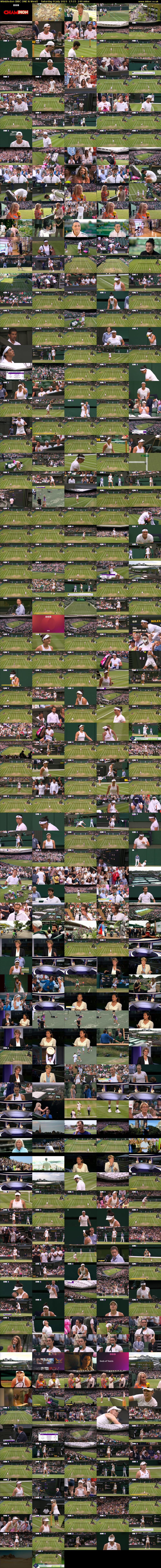 Wimbledon (BBC ONE N West) Saturday 8 July 2023 17:15 - 21:15