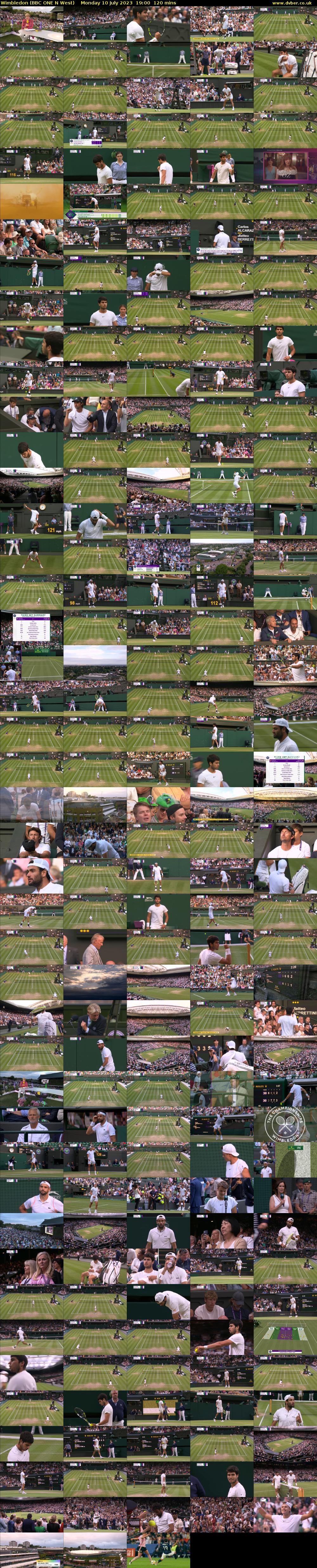 Wimbledon (BBC ONE N West) Monday 10 July 2023 19:00 - 21:00