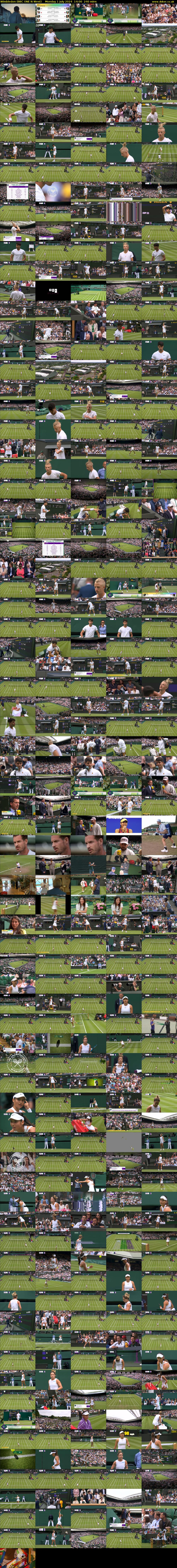 Wimbledon (BBC ONE N West) Monday 1 July 2024 14:00 - 18:00