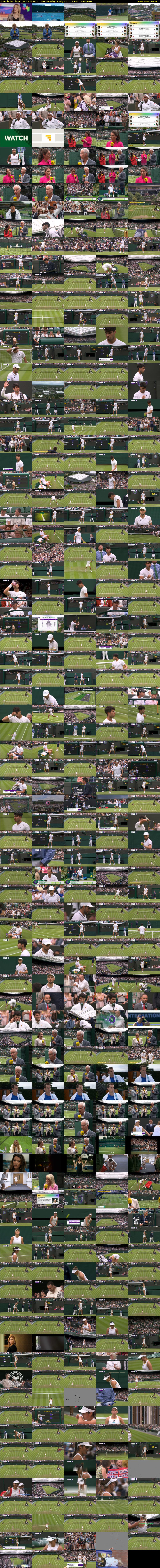 Wimbledon (BBC ONE N West) Wednesday 3 July 2024 14:00 - 18:00