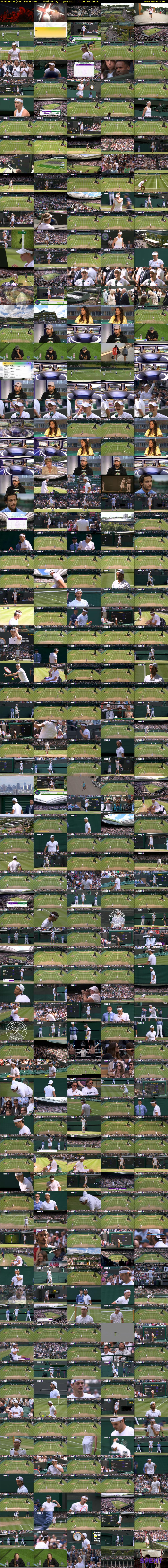 Wimbledon (BBC ONE N West) Wednesday 10 July 2024 14:00 - 18:00