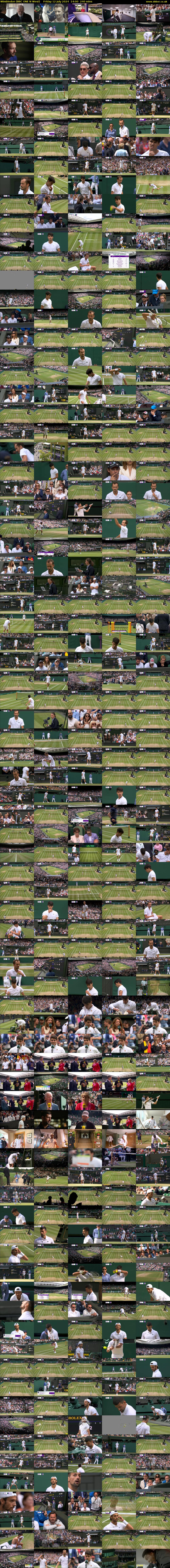 Wimbledon (BBC ONE N West) Friday 12 July 2024 14:00 - 18:00