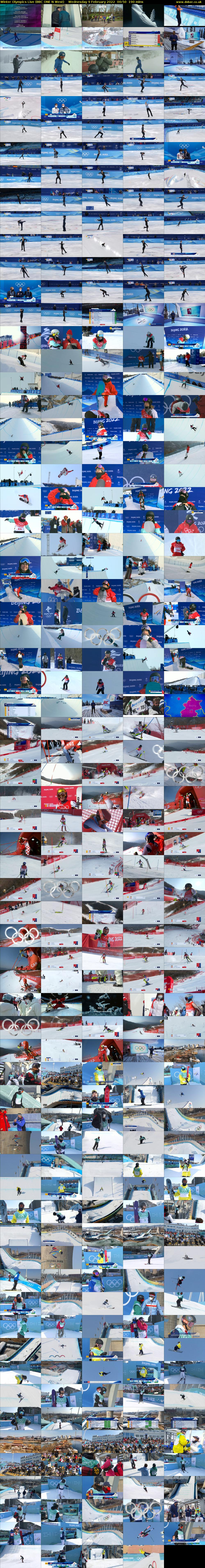 Winter Olympics Live (BBC ONE N West) Wednesday 9 February 2022 00:50 - 04:00