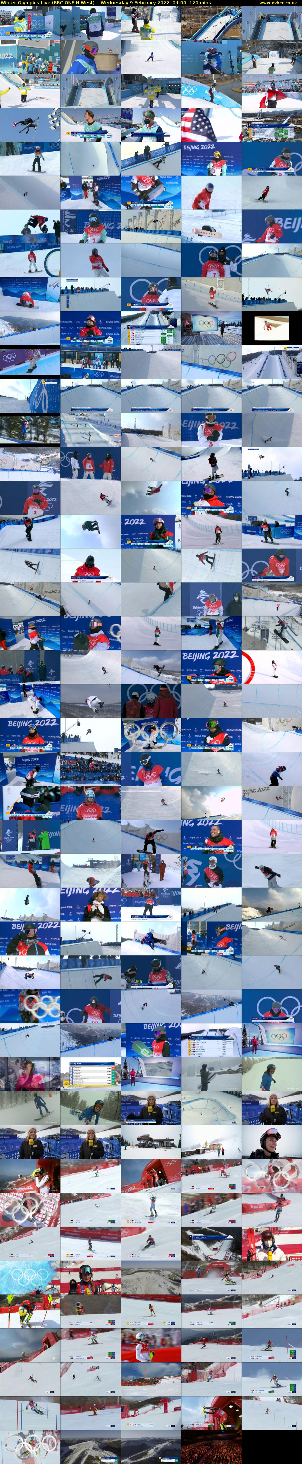 Winter Olympics Live (BBC ONE N West) Wednesday 9 February 2022 04:00 - 06:00