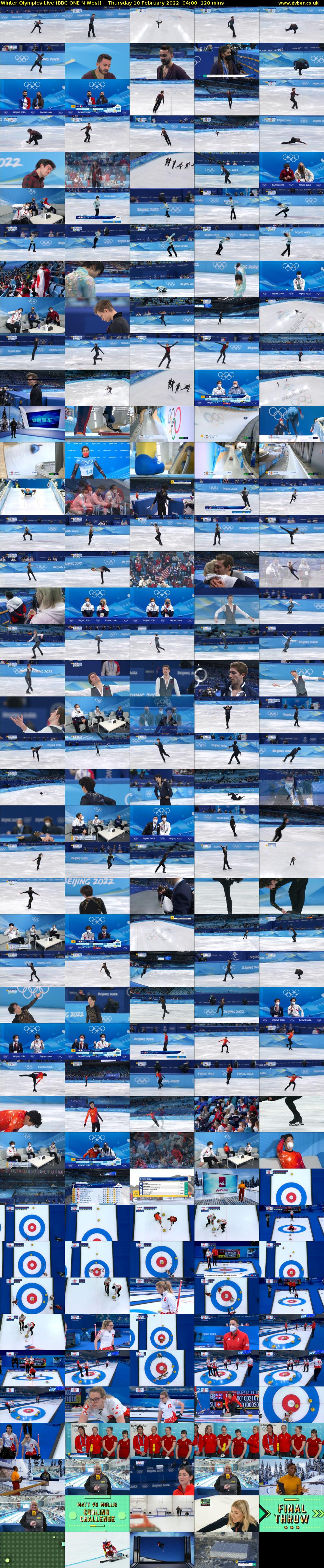 Winter Olympics Live (BBC ONE N West) Thursday 10 February 2022 04:00 - 06:00