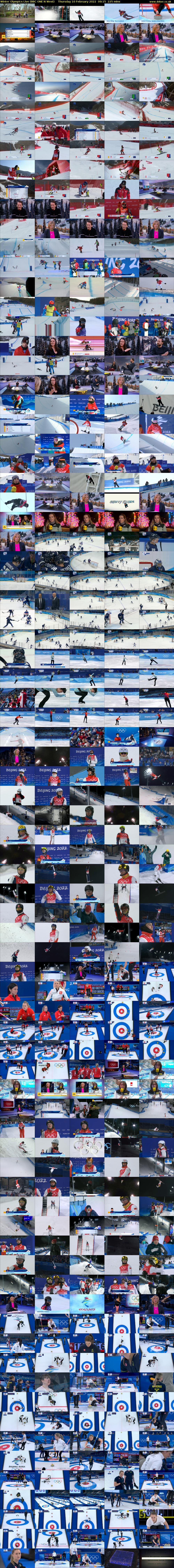 Winter Olympics Live (BBC ONE N West) Thursday 10 February 2022 09:15 - 13:00