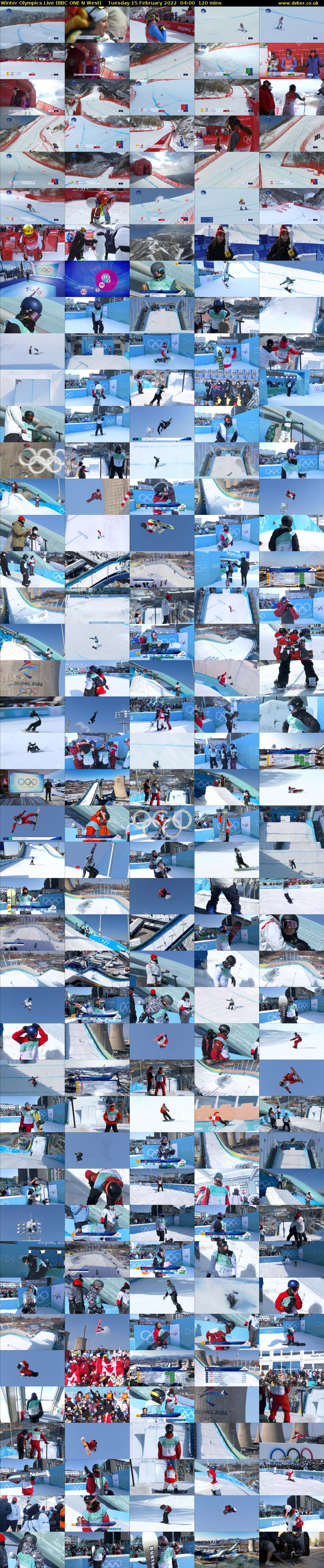 Winter Olympics Live (BBC ONE N West) Tuesday 15 February 2022 04:00 - 06:00
