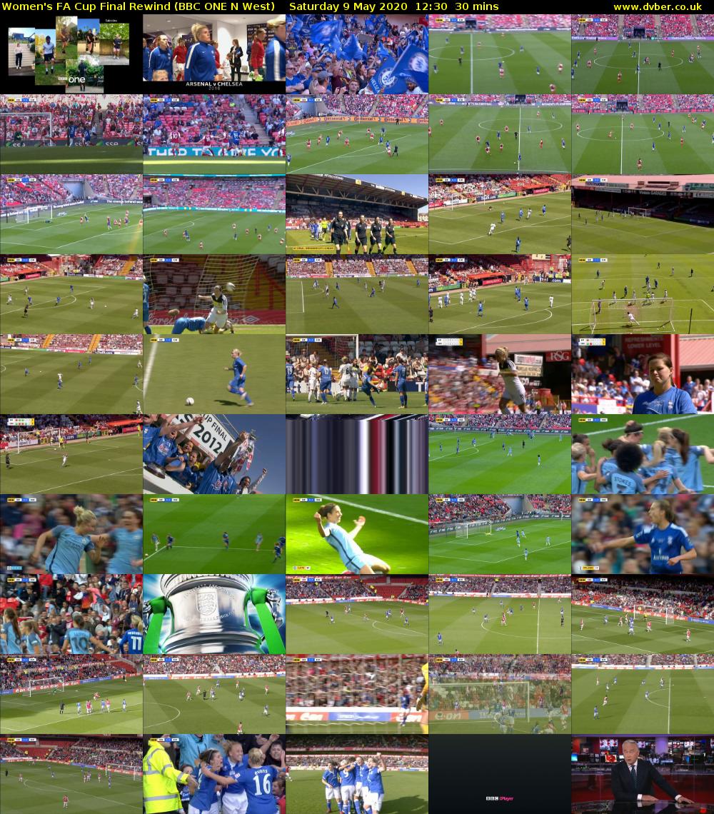 Women's FA Cup Final Rewind (BBC ONE N West) Saturday 9 May 2020 12:30 - 13:00