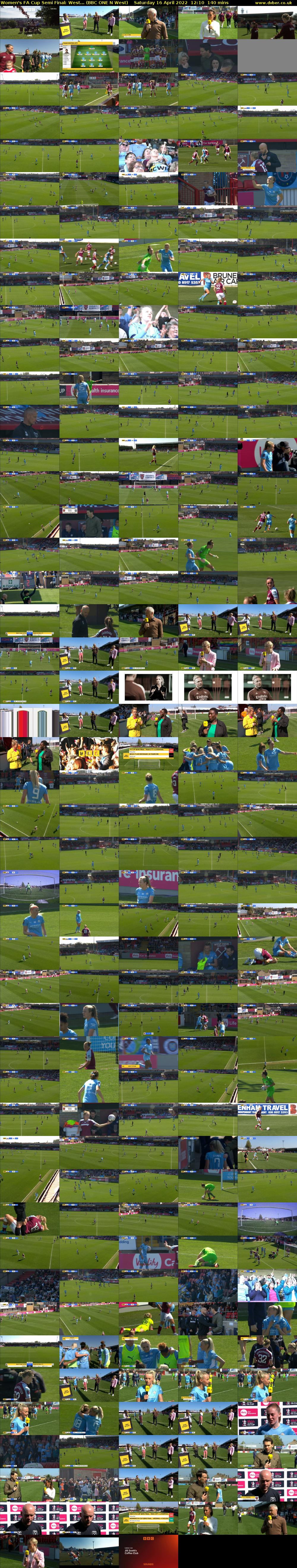 Women's FA Cup Semi Final: West... (BBC ONE N West) Saturday 16 April 2022 12:10 - 14:30