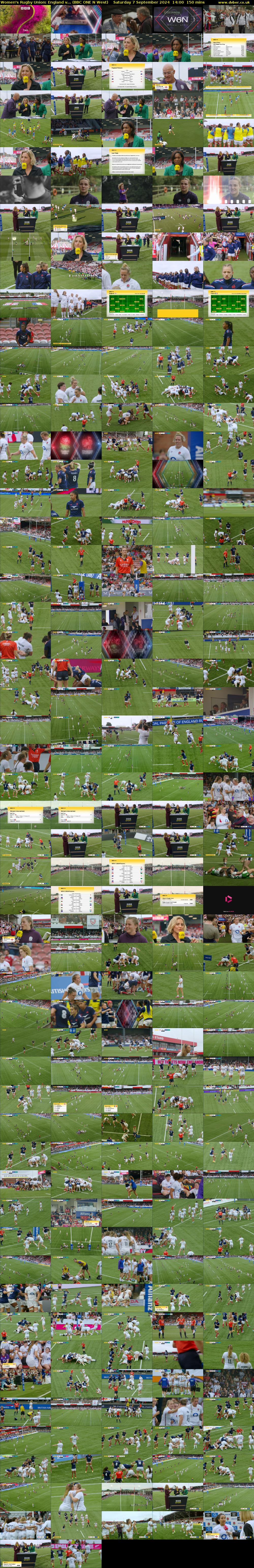 Women's Rugby Union: England v... (BBC ONE N West) Saturday 7 September 2024 14:00 - 16:30