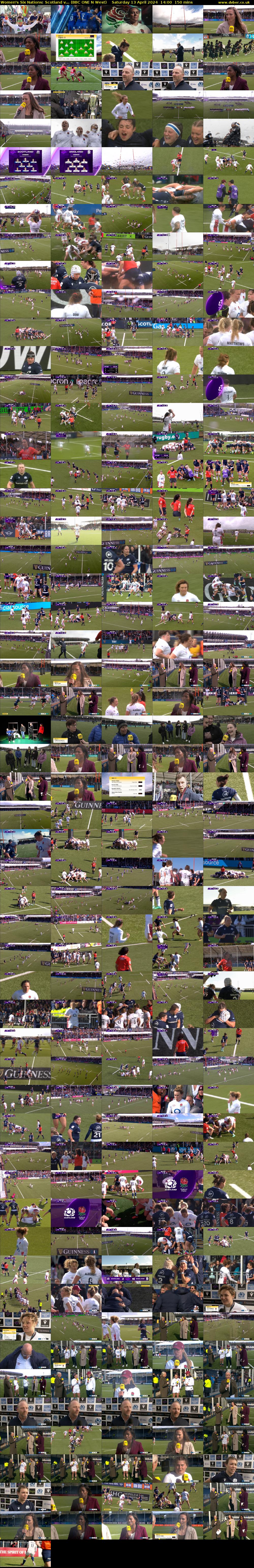 Women's Six Nations: Scotland v... (BBC ONE N West) Saturday 13 April 2024 14:00 - 16:30