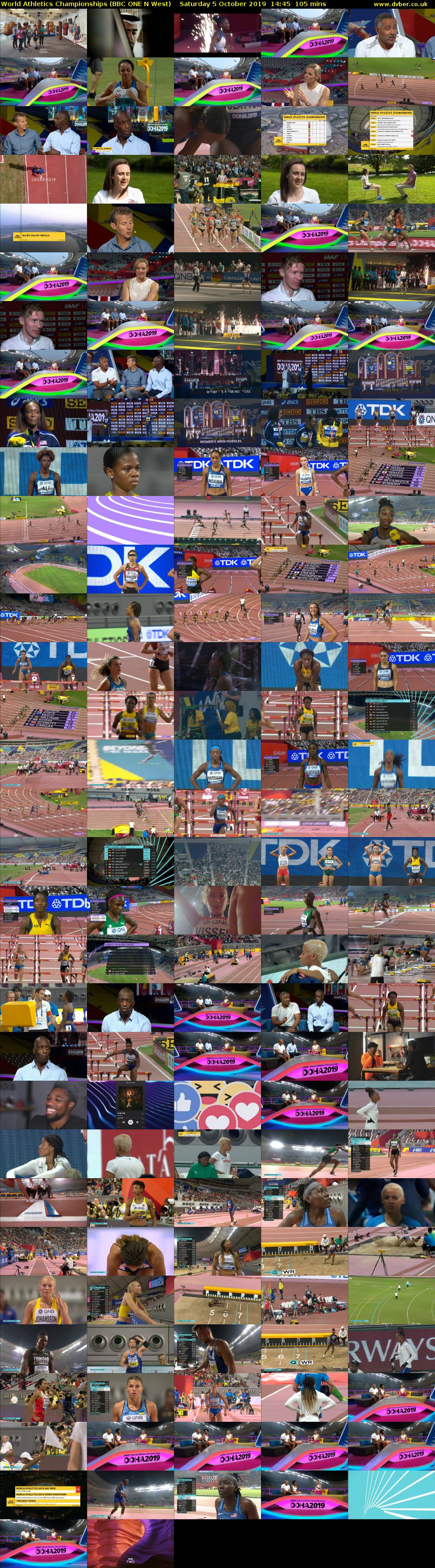 World Athletics Championships (BBC ONE N West) Saturday 5 October 2019 14:45 - 16:30
