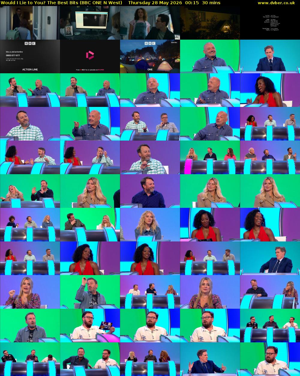 Would I Lie To You? The Best Bits (BBC ONE N West) Thursday 28 May 2026 00:15 - 00:45
