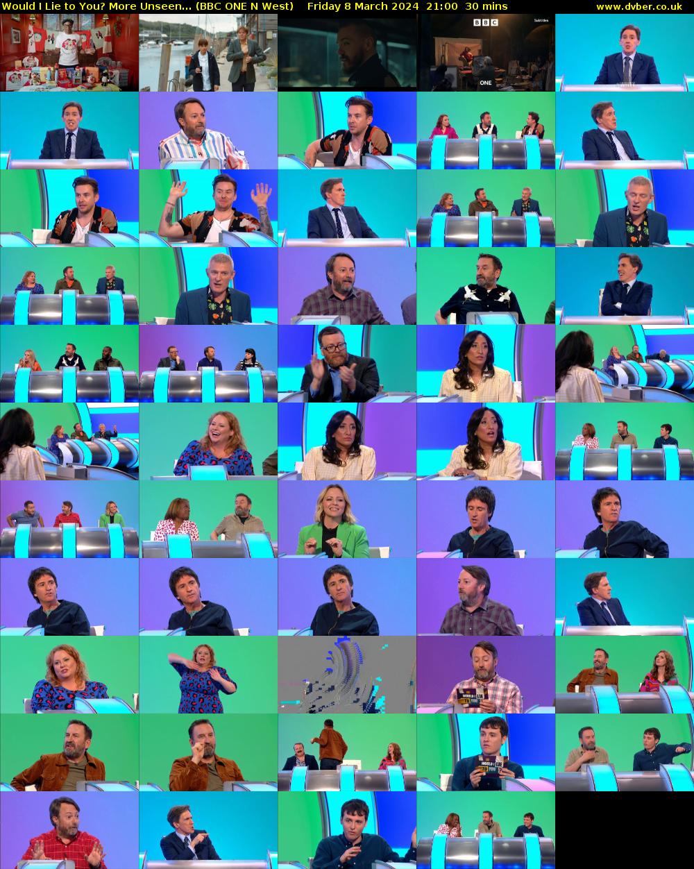 Would I Lie to You? More Unseen... (BBC ONE N West) Friday 8 March 2024 21:00 - 21:30