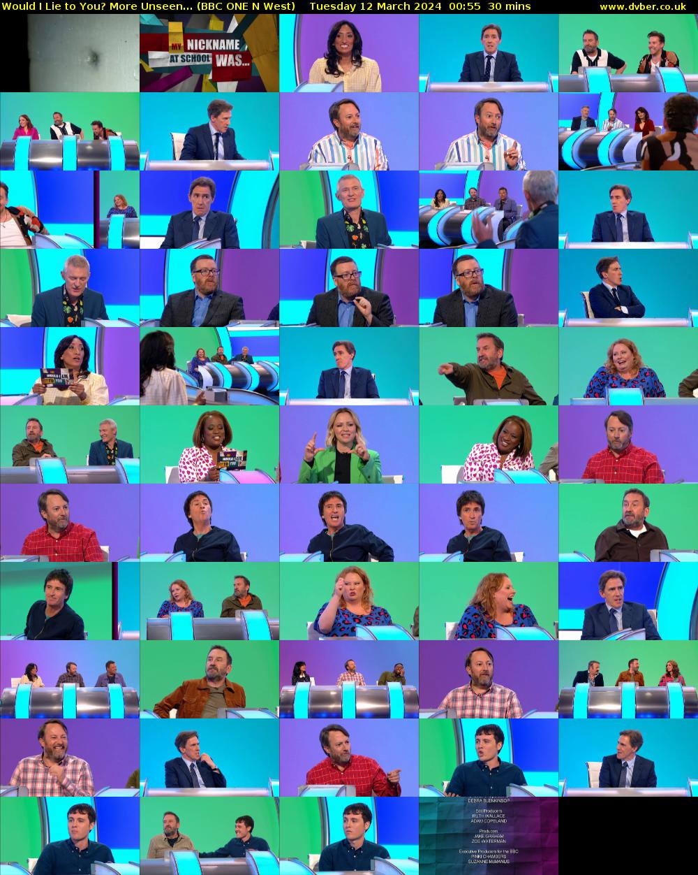 Would I Lie to You? More Unseen... (BBC ONE N West) Tuesday 12 March 2024 00:55 - 01:25