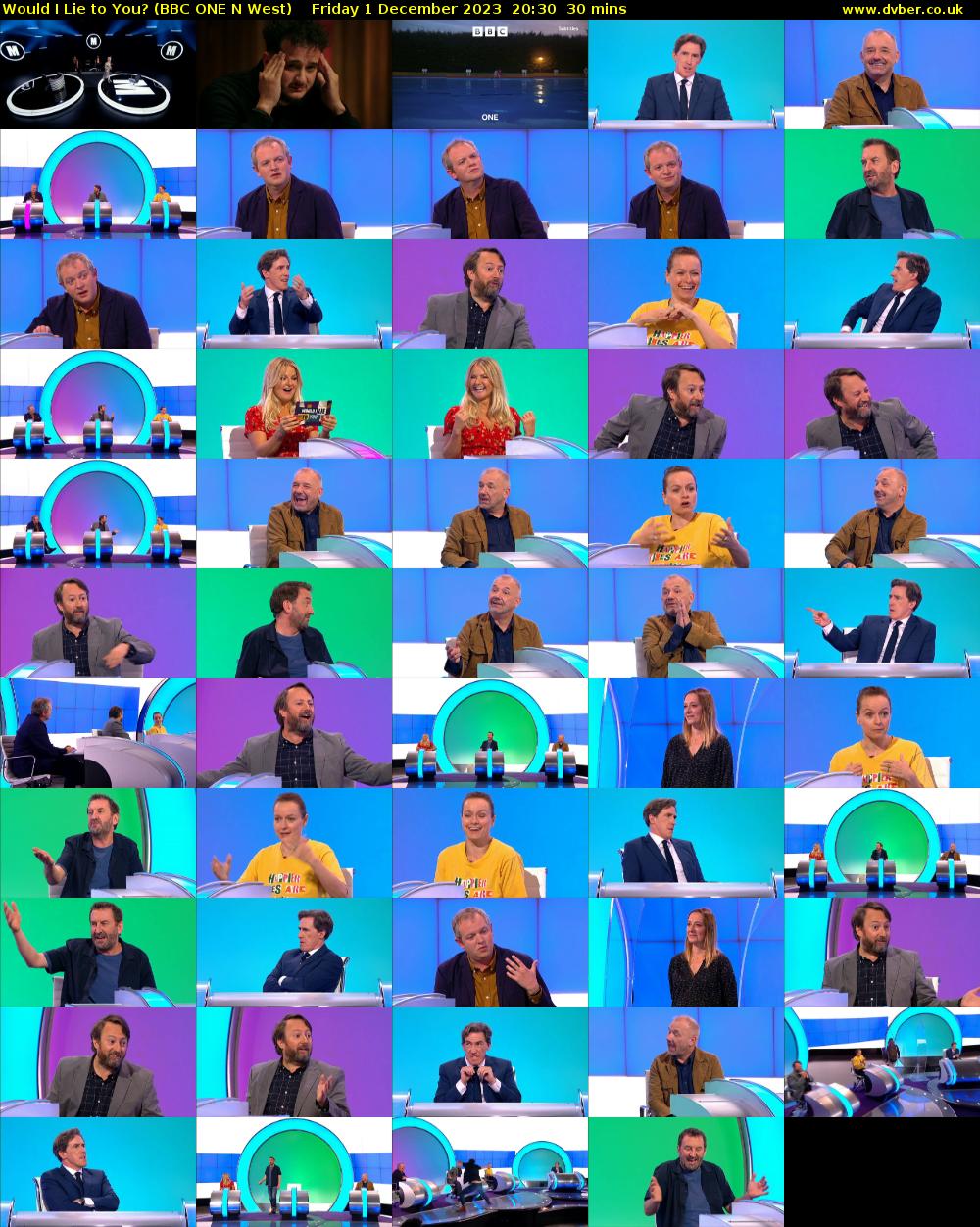 Would I Lie to You? (BBC ONE N West) Friday 1 December 2023 20:30 - 21:00
