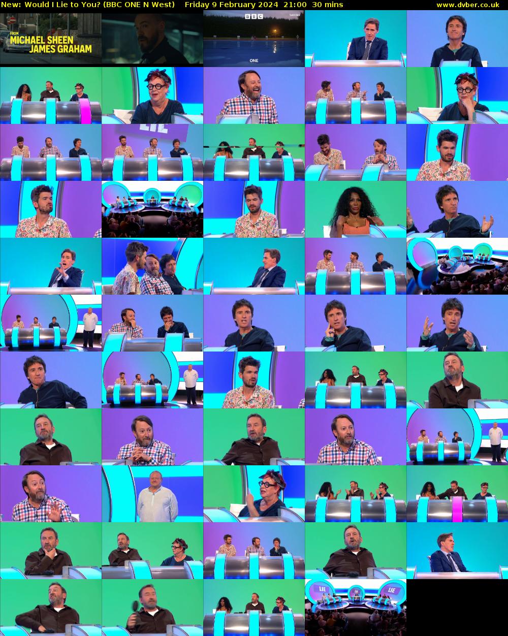 Would I Lie to You? (BBC ONE N West) Friday 9 February 2024 21:00 - 21:30
