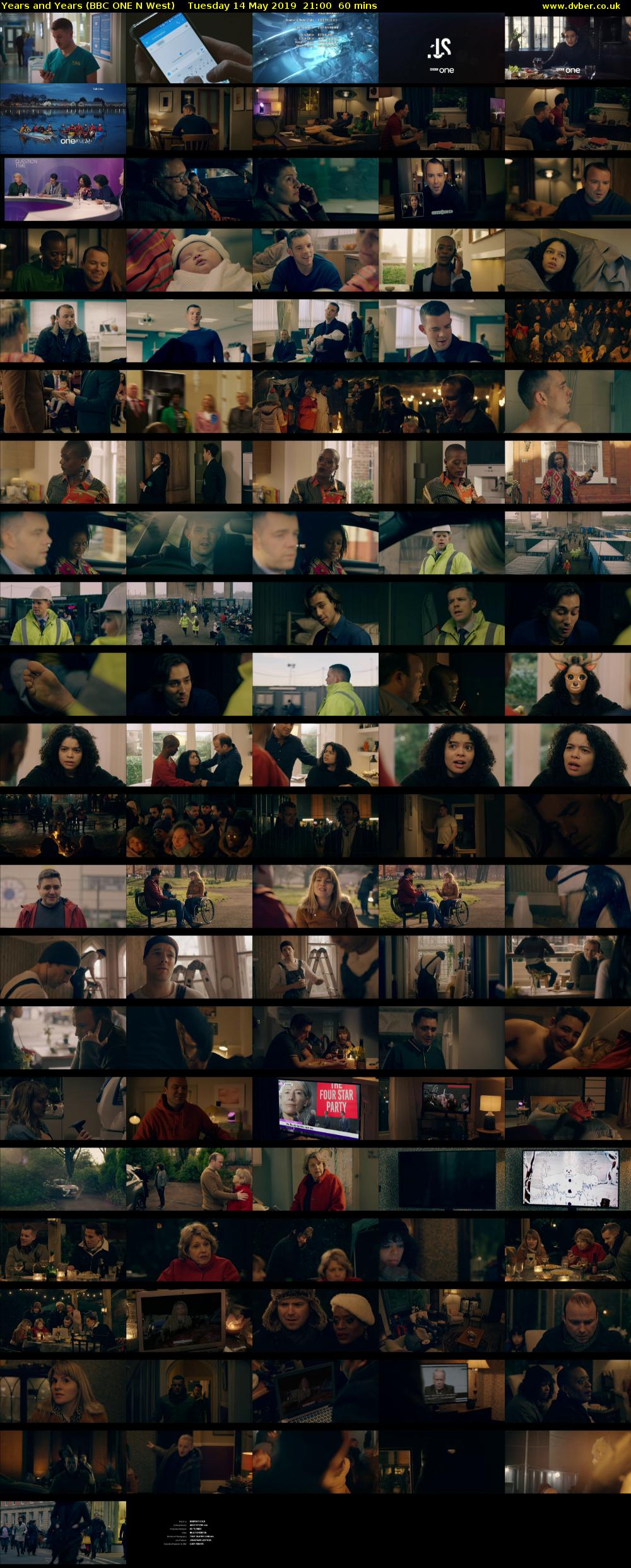 Years and Years (BBC ONE N West) Tuesday 14 May 2019 21:00 - 22:00