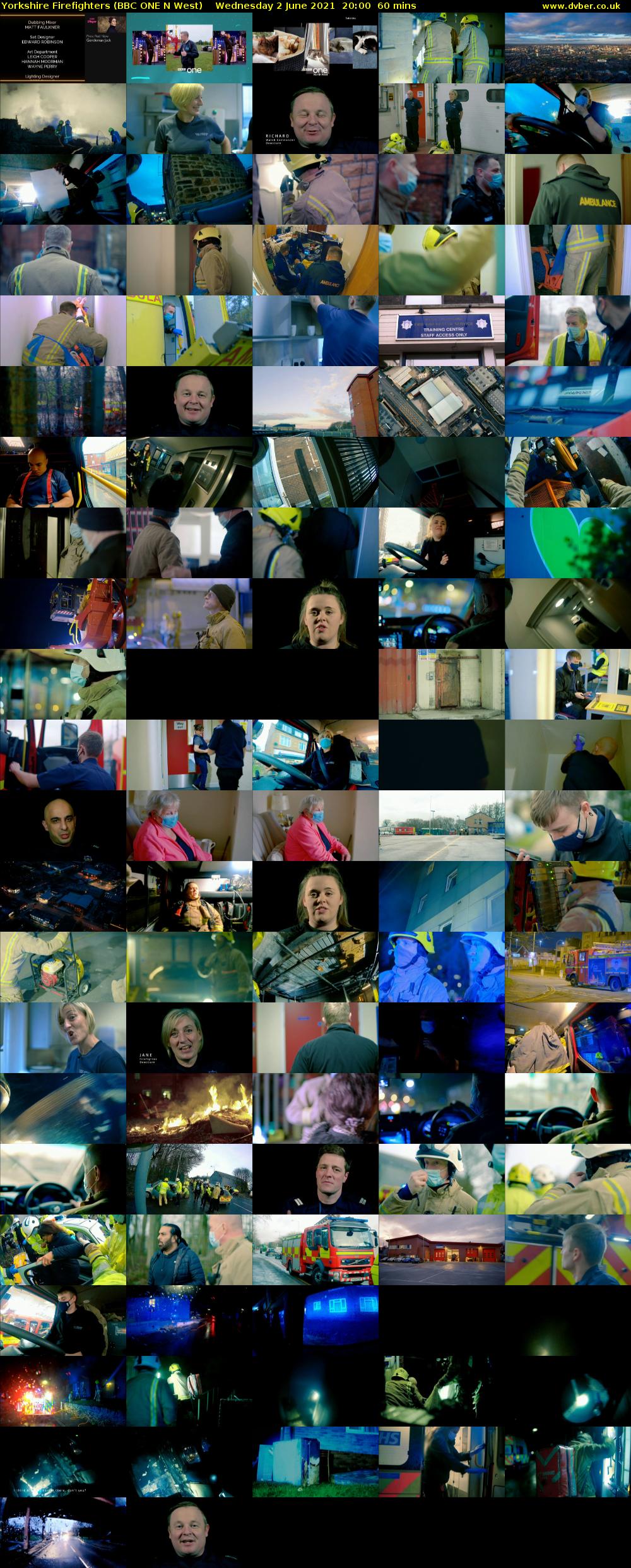 Yorkshire Firefighters (BBC ONE N West) Wednesday 2 June 2021 20:00 - 21:00