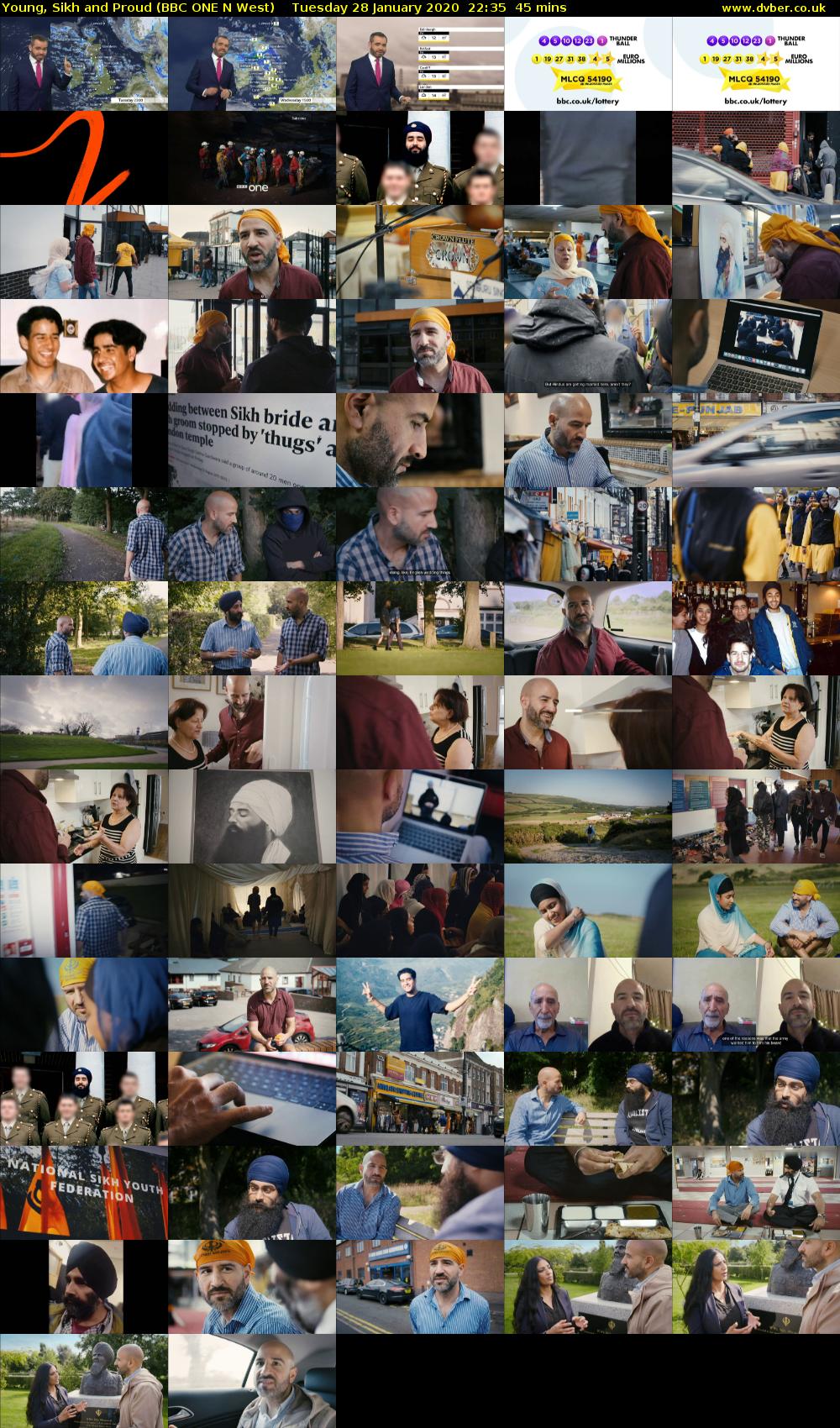 Young, Sikh and Proud (BBC ONE N West) Tuesday 28 January 2020 22:35 - 23:20