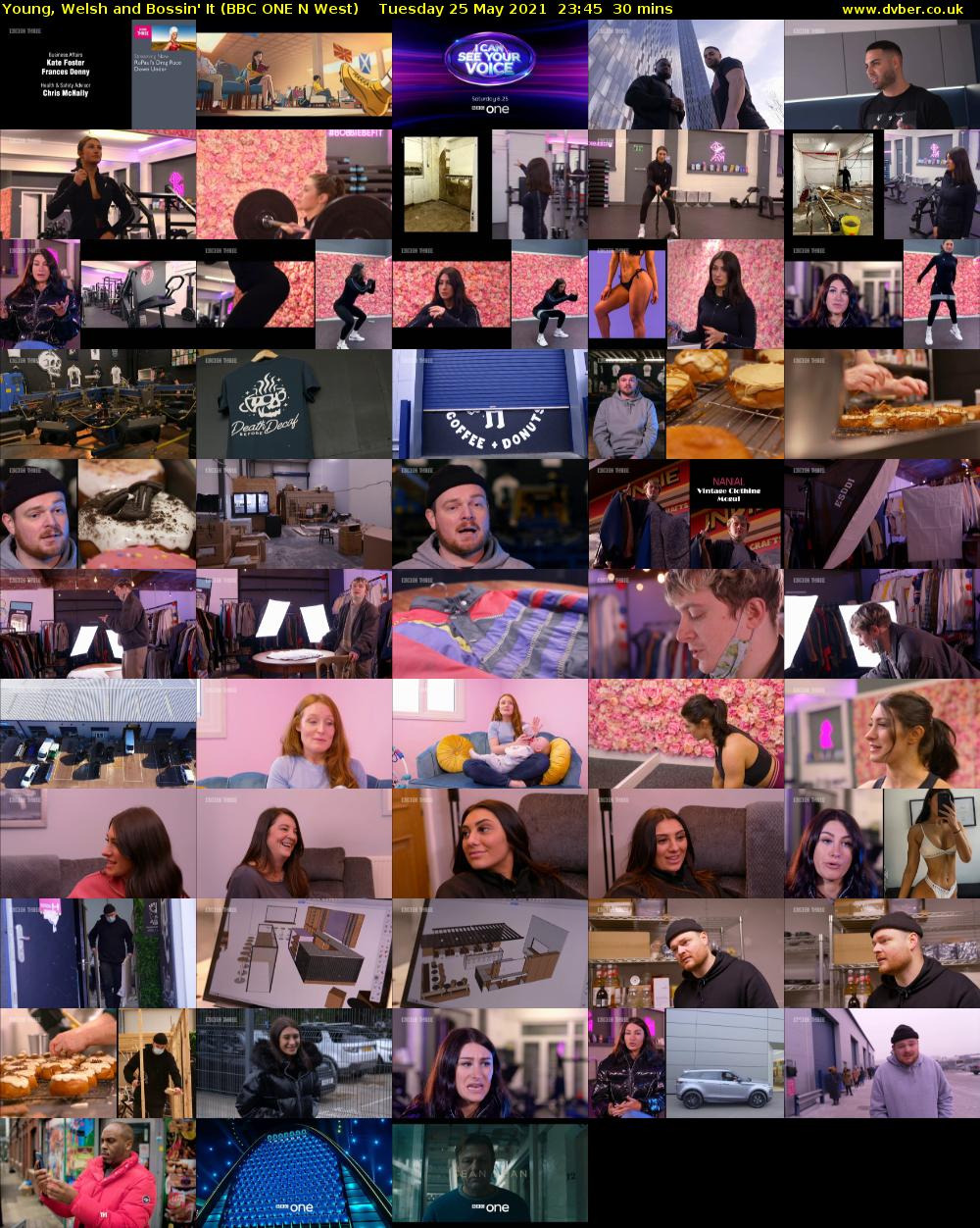 Young, Welsh and Bossin' It (BBC ONE N West) Tuesday 25 May 2021 23:45 - 00:15