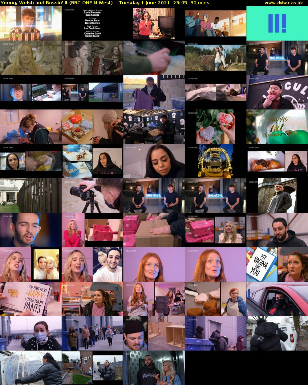 Young, Welsh and Bossin' It (BBC ONE N West) Tuesday 1 June 2021 23:45 - 00:15