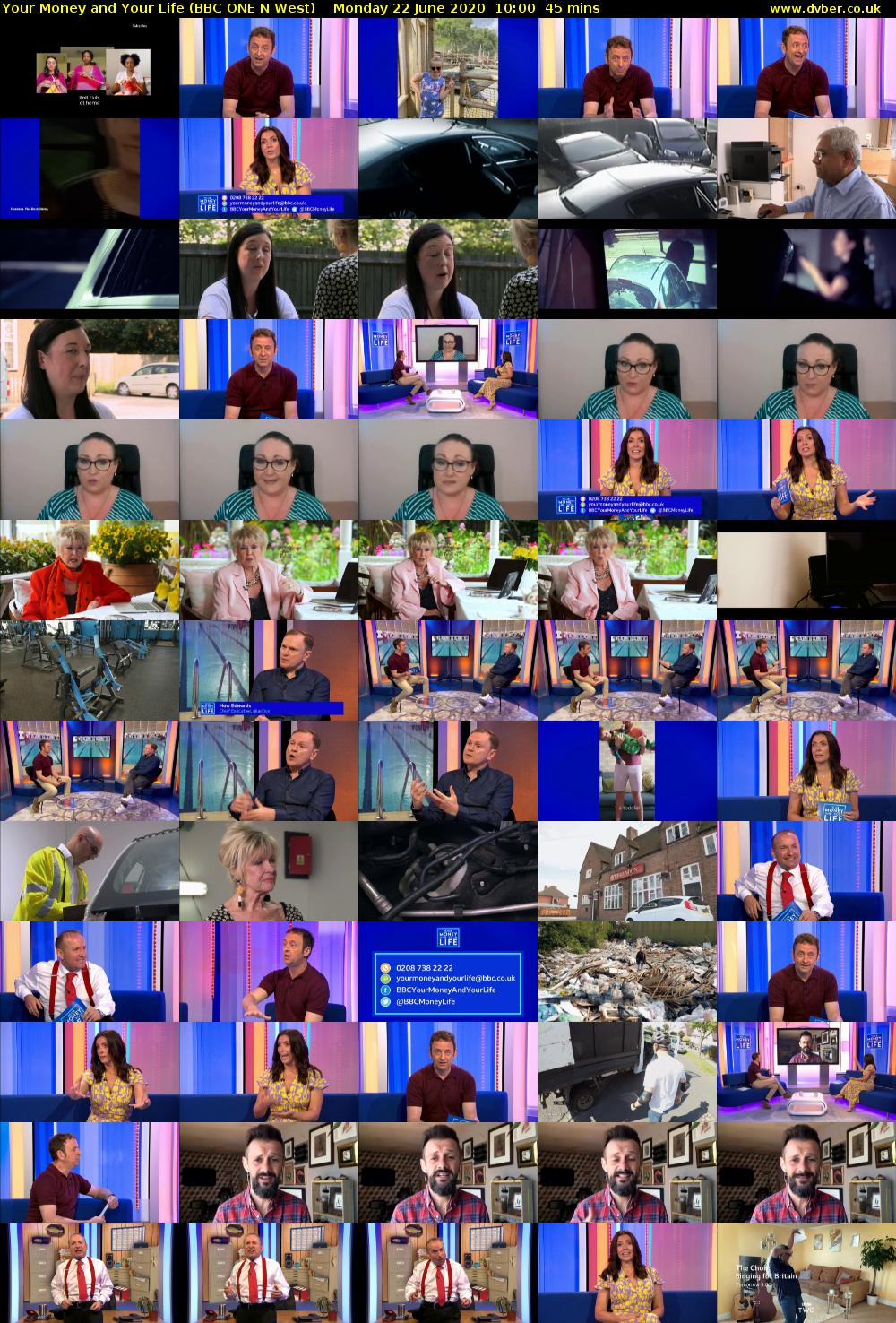 Your Money and Your Life (BBC ONE N West) Monday 22 June 2020 10:00 - 10:45