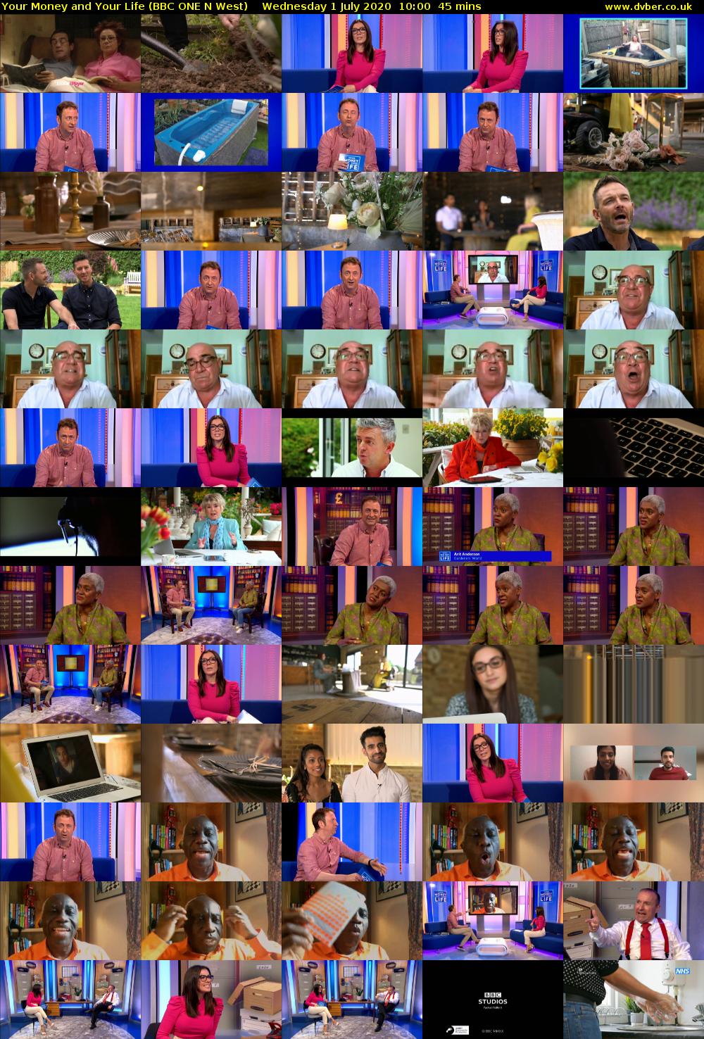 Your Money and Your Life (BBC ONE N West) Wednesday 1 July 2020 10:00 - 10:45