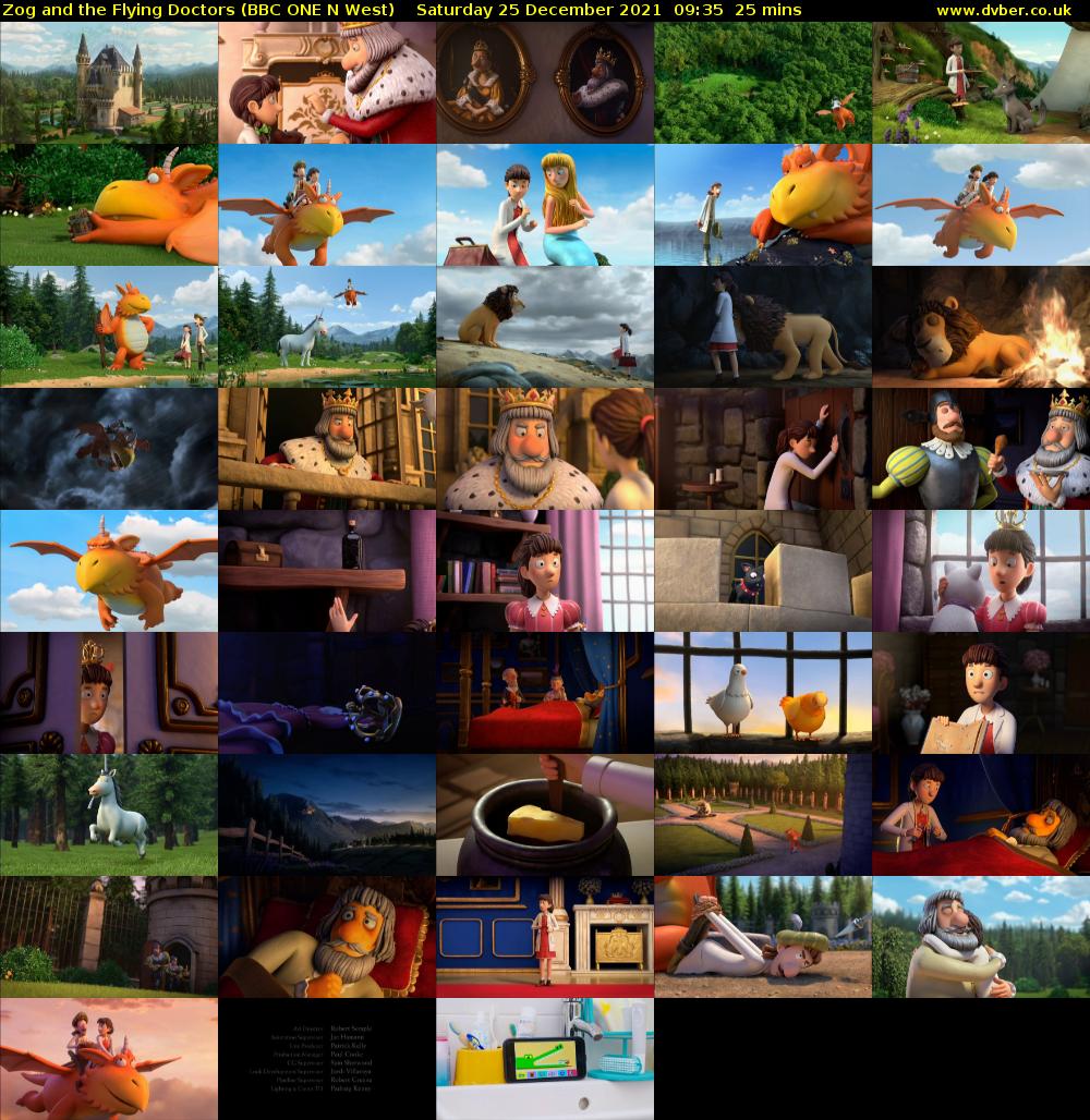 Zog and the Flying Doctors (BBC ONE N West) Saturday 25 December 2021 09:35 - 10:00