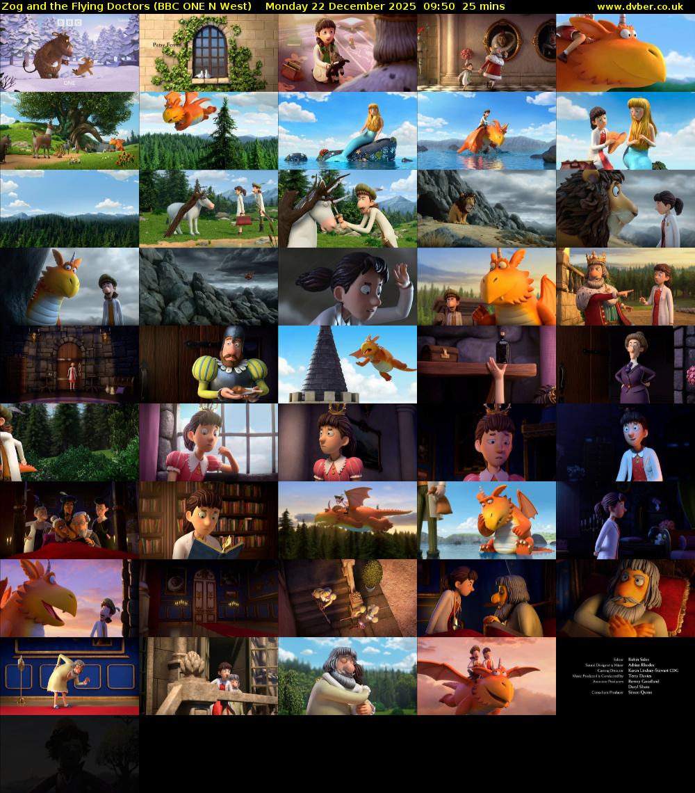 Zog and the Flying Doctors (BBC ONE N West) Monday 22 December 2025 09:50 - 10:15
