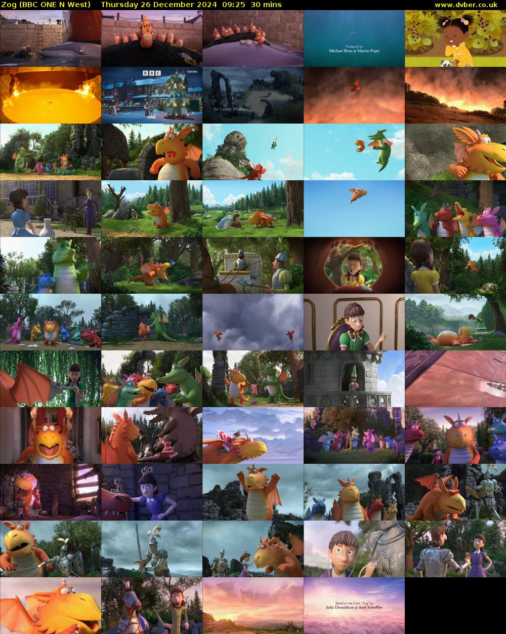 Zog (BBC ONE N West) Thursday 26 December 2024 09:25 - 09:55