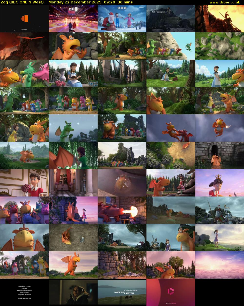 Zog (BBC ONE N West) Monday 22 December 2025 09:20 - 09:50