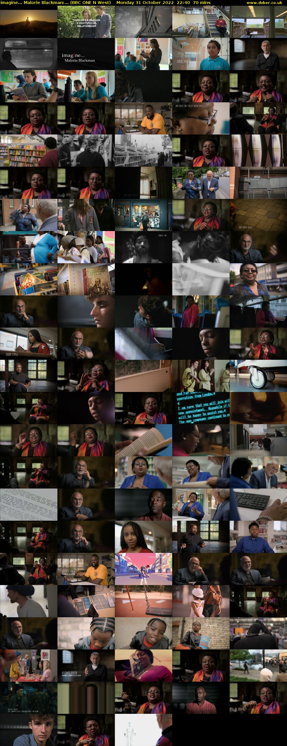 imagine... Malorie Blackman:... (BBC ONE N West) Monday 31 October 2022 22:40 - 23:50