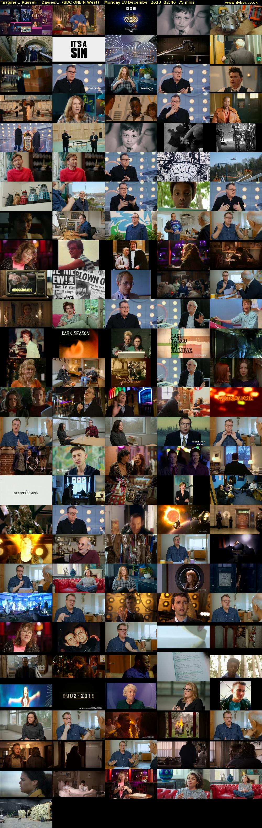 imagine... Russell T Davies:... (BBC ONE N West) Monday 18 December 2023 22:40 - 23:55