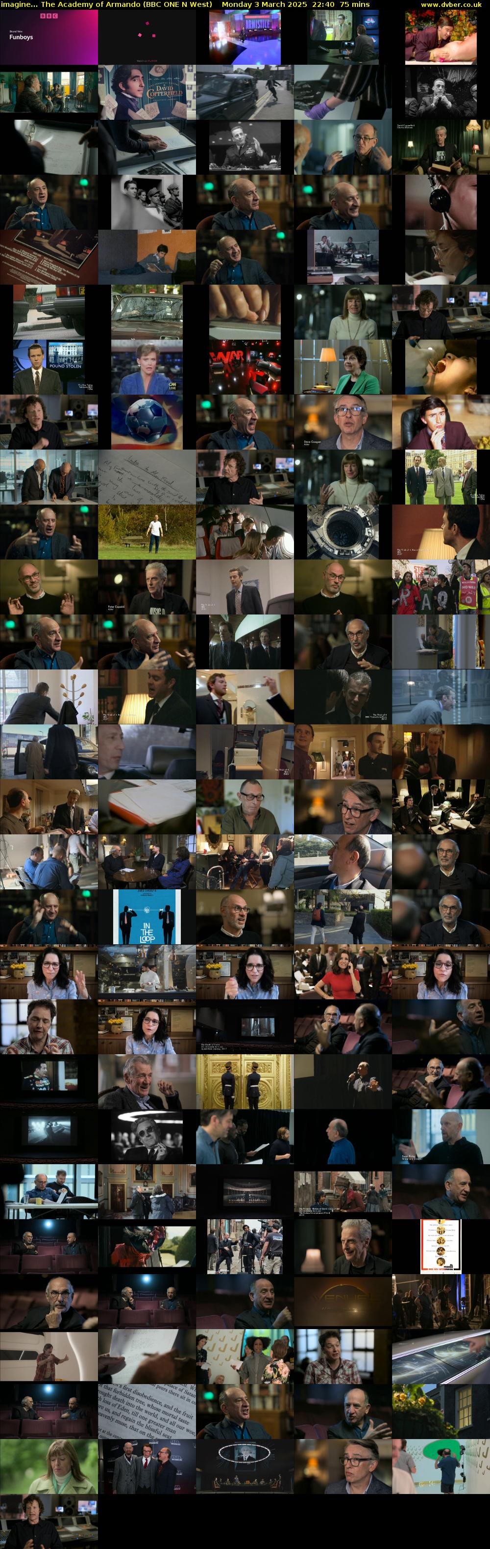 imagine... The Academy of Armando (BBC ONE N West) Monday 3 March 2025 22:40 - 23:55