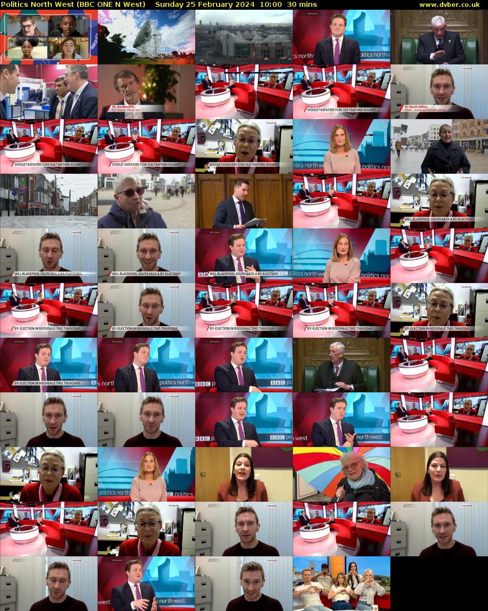 politics north west (BBC ONE N West) Sunday 25 February 2024 10:00 - 10:30