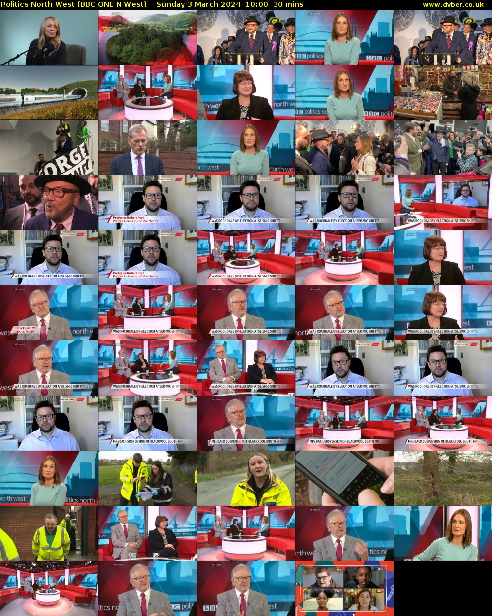 politics north west (BBC ONE N West) Sunday 3 March 2024 10:00 - 10:30