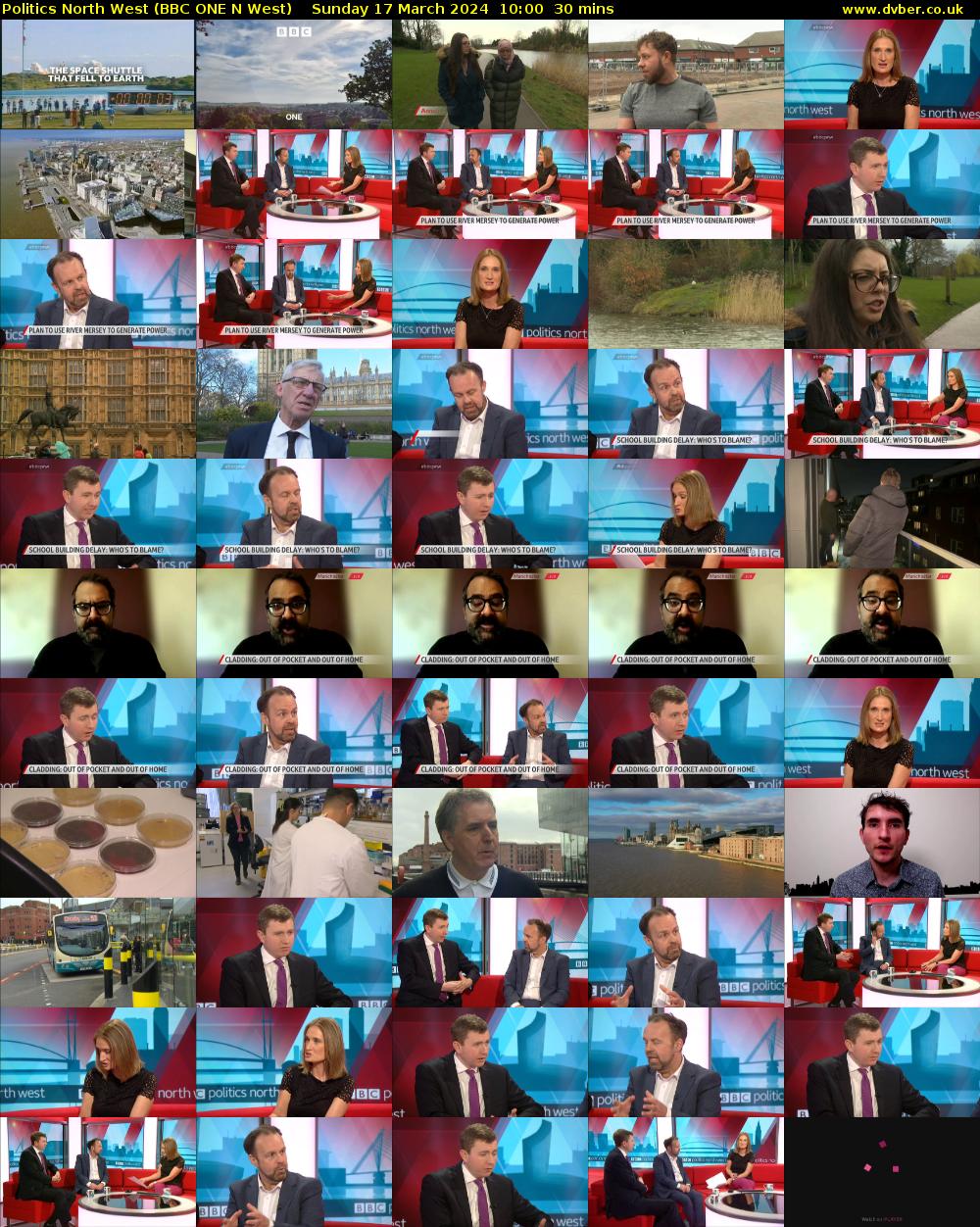 politics north west (BBC ONE N West) Sunday 17 March 2024 10:00 - 10:30