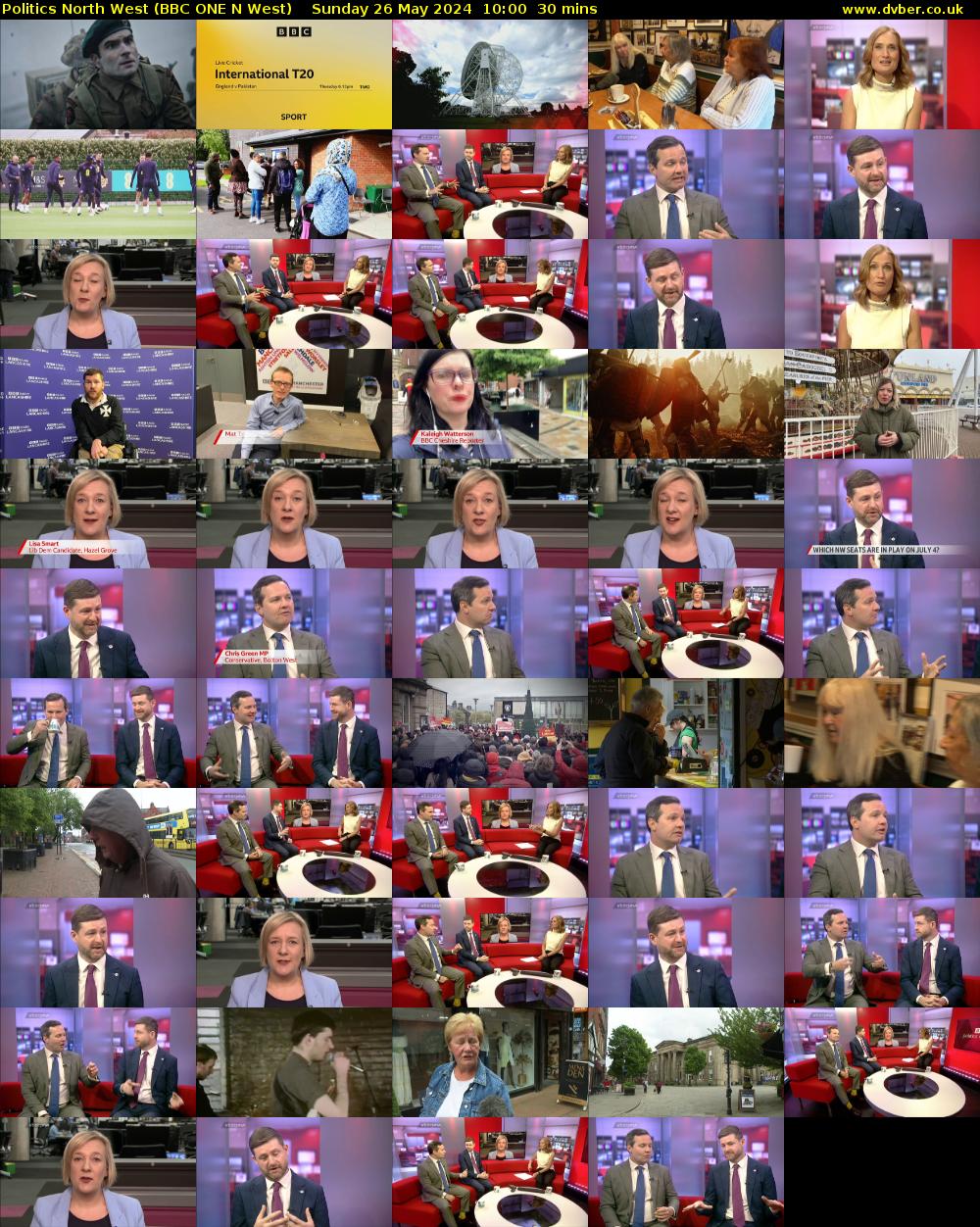 politics north west (BBC ONE N West) Sunday 26 May 2024 10:00 - 10:30