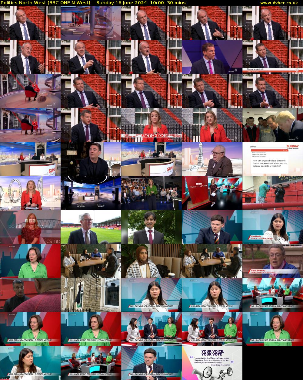 politics north west (BBC ONE N West) Sunday 16 June 2024 10:00 - 10:30