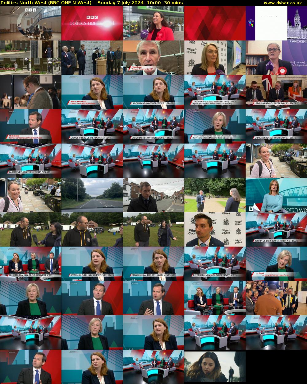 politics north west (BBC ONE N West) Sunday 7 July 2024 10:00 - 10:30