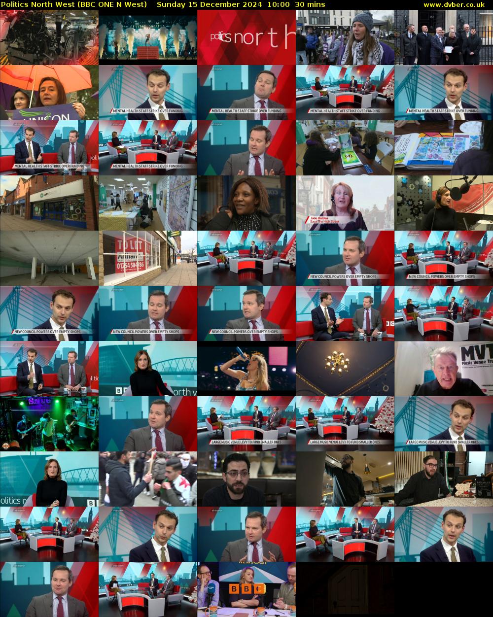 politics north west (BBC ONE N West) Sunday 15 December 2024 10:00 - 10:30