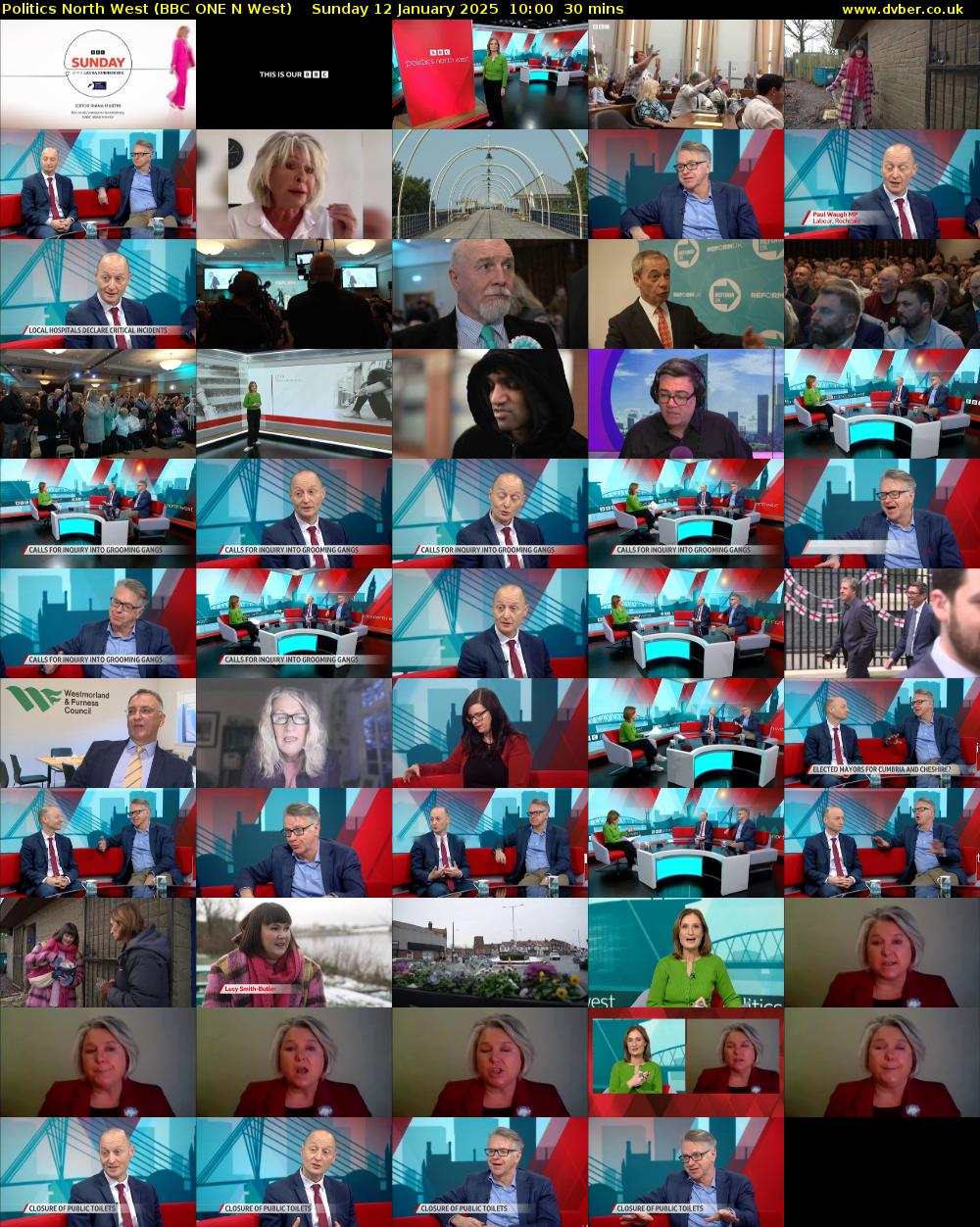 politics north west (BBC ONE N West) Sunday 12 January 2025 10:00 - 10:30